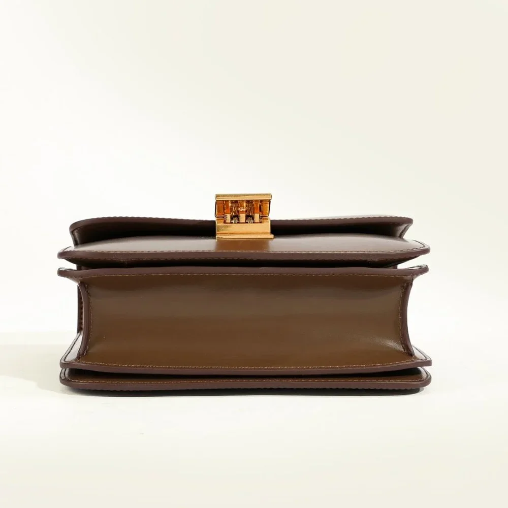 Italian Calfskin Leather Bag, Designer Bag, Italian Leather Box Bag - Picture 9 of 9